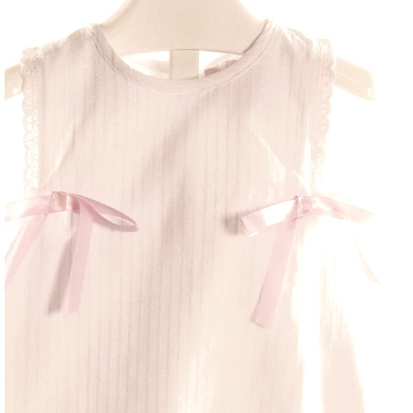 Frances Rose white one-piece Bubble Romper Bows Eyelet Toddler Girl’s 2T Easter - Picture 6 of 9